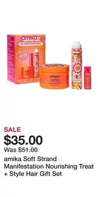 Kohl's amika Soft Strand Manifestation Nourishing Treat + Style Hair Gift Set offer