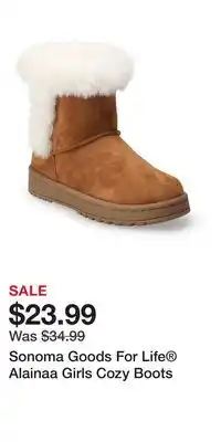 Kohl's Sonoma Goods For Life Alainaa Girls Cozy Boots offer