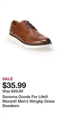 Kohl's Sonoma Goods For Life Morantt Men's Wingtip Dress Sneakers offer
