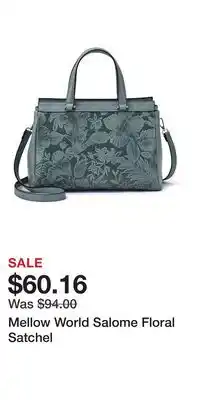 Kohl's Mellow World Salome Floral Satchel offer