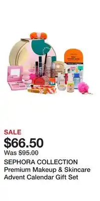 Kohl's SEPHORA COLLECTION Premium Makeup & Skincare Advent Calendar Gift Set offer