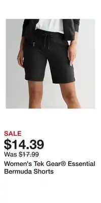 Kohl's Women's Tek Gear Essential Bermuda Shorts offer