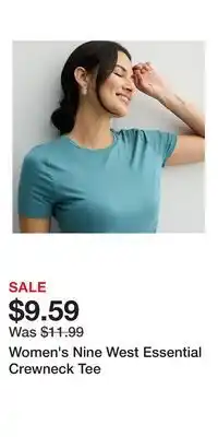 Kohl's Women's Nine West Essential Crewneck Tee offer