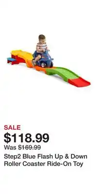 Kohl's Step2 Blue Flash Up & Down Roller Coaster Ride-On Toy offer