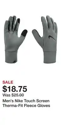 Kohl's Men's Nike Touch Screen Therma-Fit Fleece Gloves offer