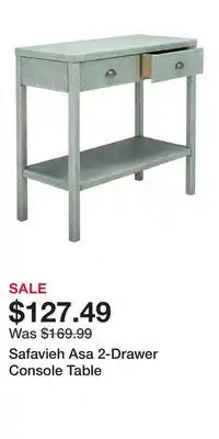 Kohl's Safavieh Asa 2-Drawer Console Table offer