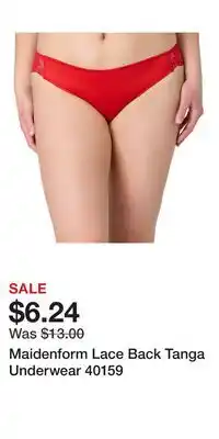 Kohl's Maidenform Lace Back Tanga Underwear 40159 offer