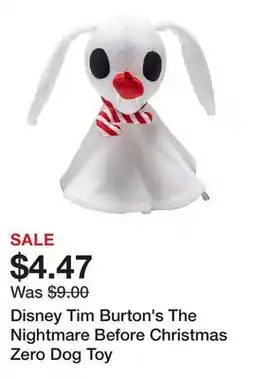 Petsmart Disney Tim Burton's The Nightmare Before Christmas Zero Dog Toy offer