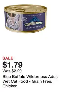 Petsmart Blue Buffalo Wilderness Adult Wet Cat Food - Grain Free, Chicken offer