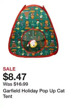 Petsmart Garfield Holiday Pop Up Cat Tent offer