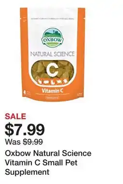 Petsmart Oxbow Natural Science Vitamin C Small Pet Supplement offer