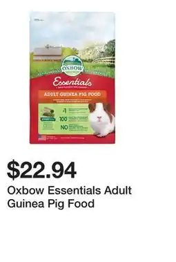 Petsmart Oxbow Essentials Adult Guinea Pig Food offer