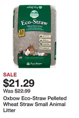 Petsmart Oxbow Eco-Straw Pelleted Wheat Straw Small Animal Litter offer