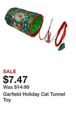 Petsmart Garfield Holiday Cat Tunnel Toy offer