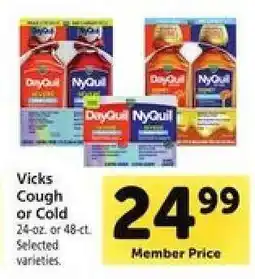 Safeway Vicks Cough or Cold offer