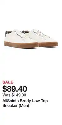 Nordstrom AllSaints Brody Low Top Sneaker (Men) offer