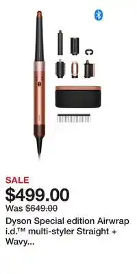 Nordstrom Dyson Special edition Airwrap i.d. multi-styler Straight + Wavy Hair in Amber silk offer