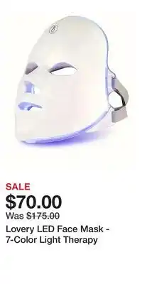 Nordstrom Lovery LED Face Mask - 7-Color Light Therapy offer