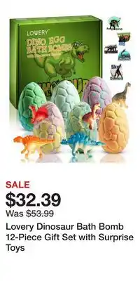 Nordstrom Lovery Dinosaur Bath Bomb 12-Piece Gift Set with Surprise Toys offer