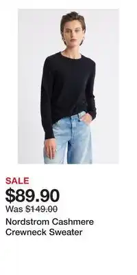 Nordstrom Nordstrom Cashmere Crewneck Sweater offer