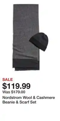 Nordstrom Nordstrom Wool & Cashmere Beanie & Scarf Set offer