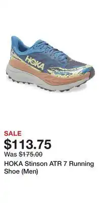 Nordstrom HOKA Stinson ATR 7 Running Shoe (Men) offer