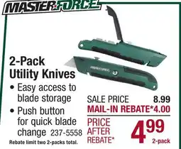Menards 2-Pack Utility Knives offer