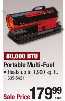 Menards Portable Multi-Fuel offer