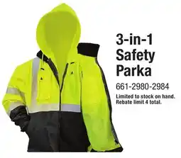 Menards 3-in-1 Safety Parka offer