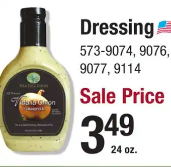 Menards Dressing offer