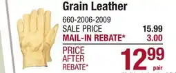 Menards Grain Leather offer