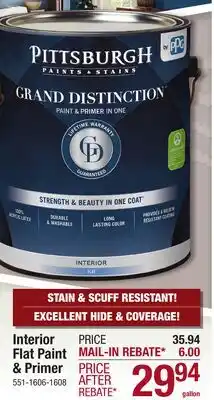 Menards Interior Flat Paint & Primer offer