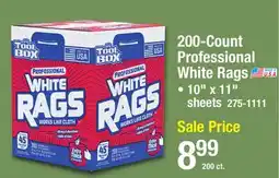 Menards 200-Count Professional White Rags offer