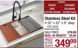 Menards Stainless Steel Kit offer