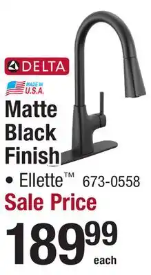 Menards Matte Black Finish offer