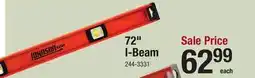 Menards 72 I-Beam offer