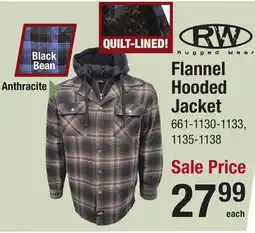 Menards Flannel Hooded Jacket offer