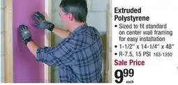 Menards Extruded Polystyrene offer