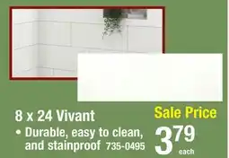 Menards 8 x 24 Vivant offer