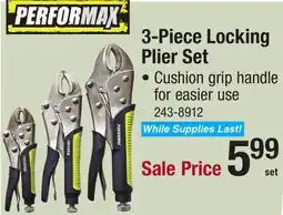 Menards 3-Piece Locking Plier Set offer