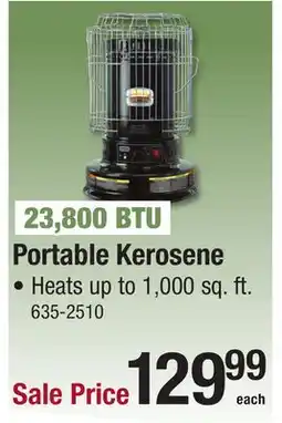 Menards Portable Kerosene offer