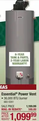 Menards Essential Power Vent offer