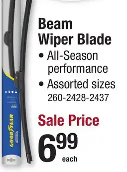 Menards Beam Wiper Blade offer