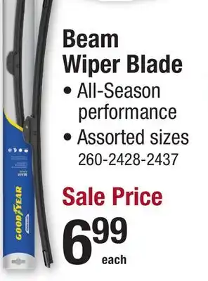 Menards Beam Wiper Blade offer