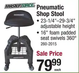 Menards Pneumatic Shop Stool offer