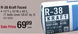 Menards R-38 Kraft Faced offer
