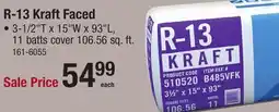 Menards R-13 Kraft Faced offer