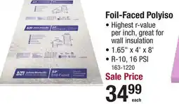 Menards Foil-Faced Polyiso offer