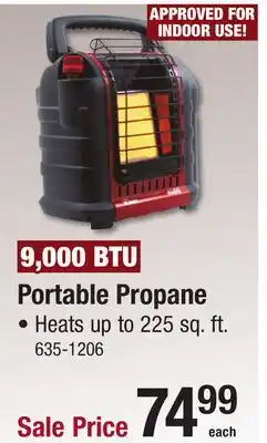 Menards Portable Propane offer