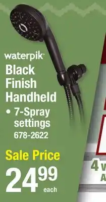 Menards Black Finish Handheld offer